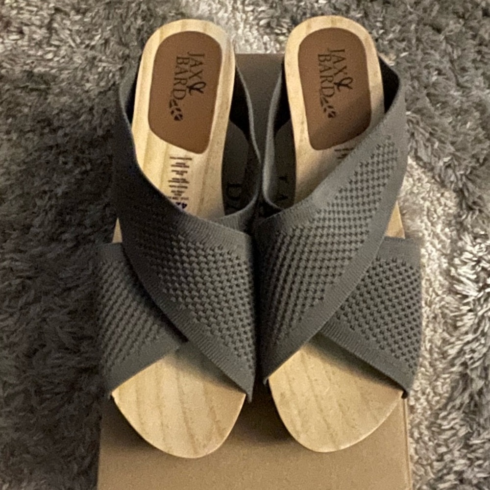 Nib Jax & Bard Clog Sandal Gray Size 42w - image 5